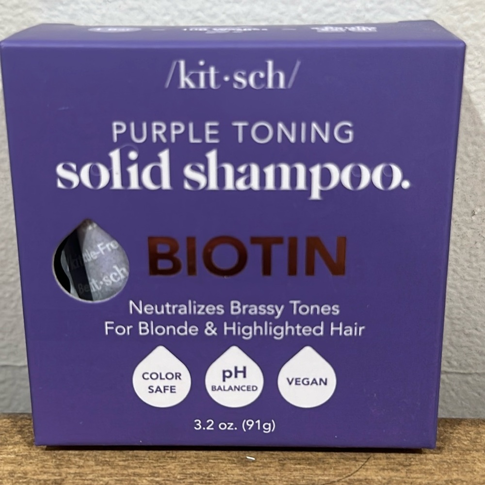 Brand New Never Used Kitsch Purple Shampoo Bar